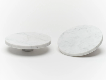 ORA - Carrara marble door handle by Lo & Co Interiors - view 2